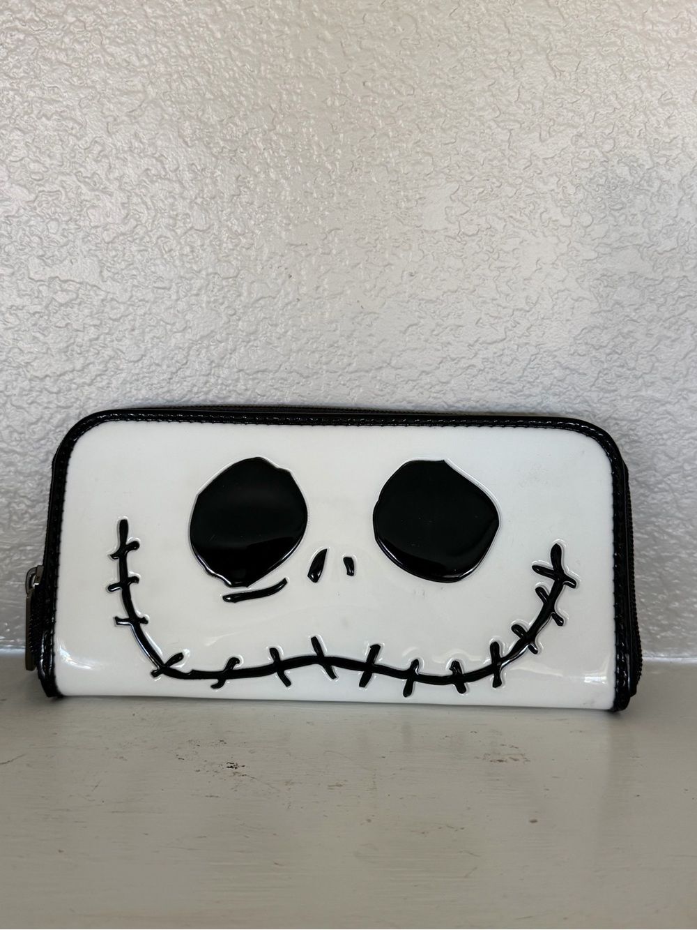 The Nightmare Before Christmas Jack Skellington Patent Zip Wallet